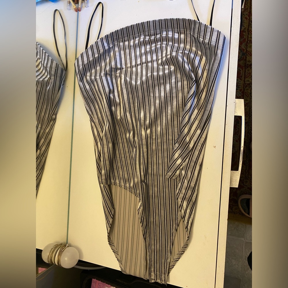 Stripe body suit